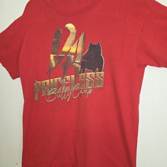 Da Priceless Bully Camp Mens Red Tshirt Sz L Pitbull Bulldog Rottweiler Dogs - Picture 3 of 15